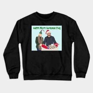 Happy Merry Christmas Y’all lasso Crewneck Sweatshirt